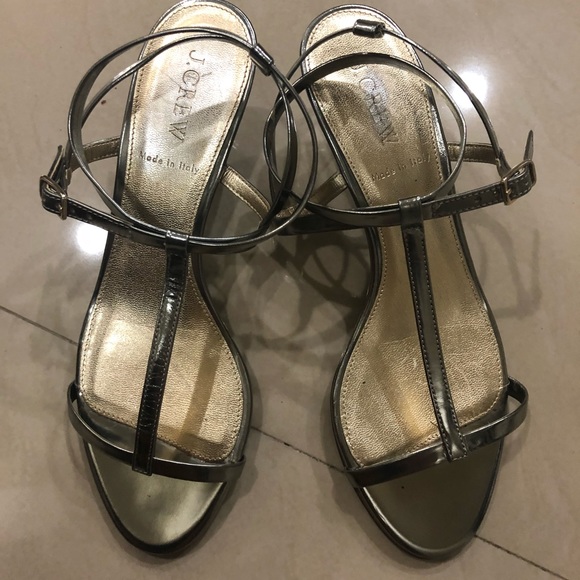 Shoes Flats By J. Crew In Silver, Size: 9